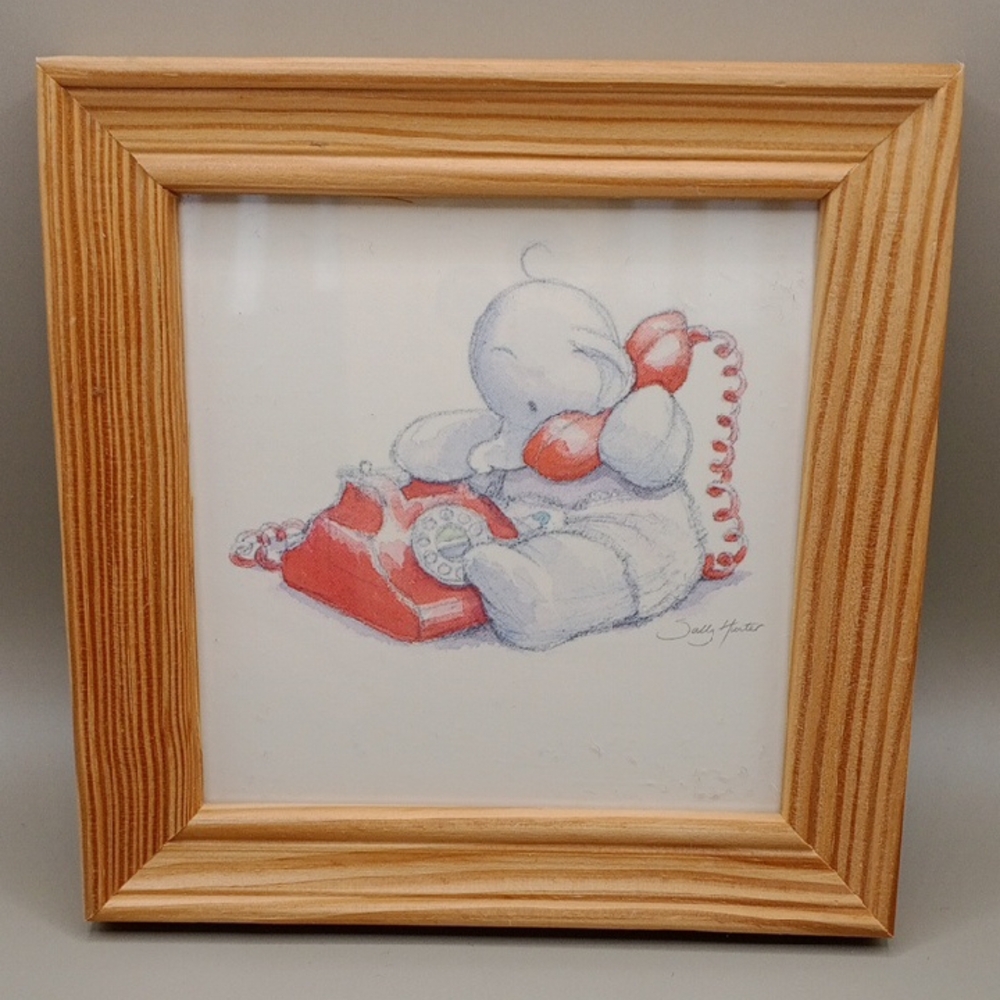 IKEA Red and White Teddy Bear Illustration Art